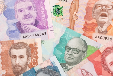 Billetes de pesos colombianos