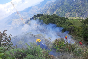 Unas tres hectáreas resultaron afectadas por el fuego. 