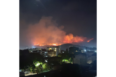 Incendio en el norte de Cali