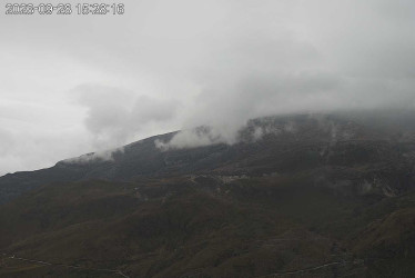 Volcán nevado del Ruiz desde el cerro Gualí
