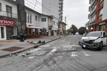 Accidente de tránsito en la Avenida Santander
