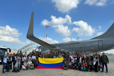  El avión irá desde Israel a Lisboa y luego a Colombia. 