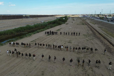 Muro fronterizo en Ciudad Juárez, en Chihuahua (México)