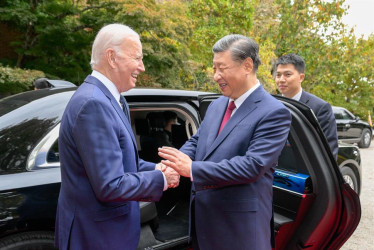 Joe Biden recibió ayer a Xi Jinping.