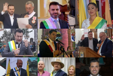 Ellos son nueve de los 27 alcaldes de Caldas posesionados.