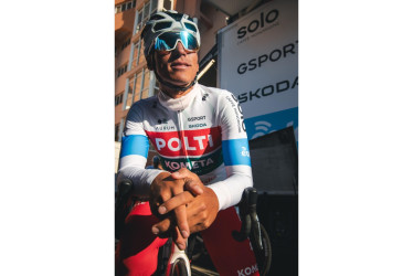 Jhónatan Restrepo, el caldense que correrá con la Selección Nacional el Tour Colombia. 