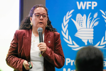 Foto | EFE | LA PATRIA La directora adjunta para Colombia del Programa Mundial de Alimentos, Rossella Bottone, anunció el resultado de la encuesta.