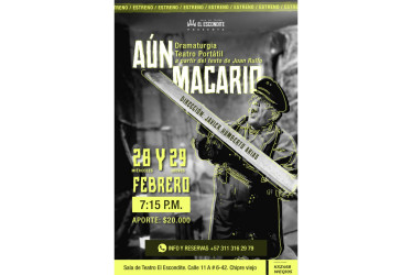 Macario, el protagonista de la obra que se estrena esta noche en el Teatro El Escondite. 