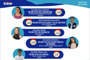 Preicfes SEP, el mejor de Caldas y Colombia: cinco primeros lugares en todo el país