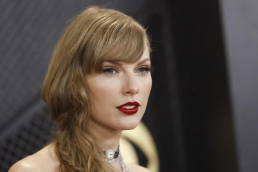 La cantante Taylor Swift en la ceremonia de los Grammy celebrada en Los Ángeles, Estados Unidos, que se cumplió el pasado domingo.
