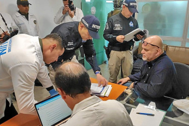 Foto | cedida por la Policía de Colombia | LA PATRIA  El exjefe paramilitar Salvatore Mancuso, quien fue comandante de las Autodefensas Unidas de Colombia (Auc), tras su llegada de Estados Unidos.