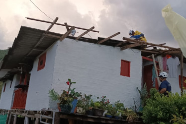 La granizada en Pácora dañó los techos de varias casas.