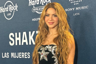 Shakira en Miami durante el lanzamiento de su nuevo disco. 