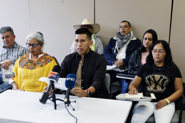 Foto | EFE | LA PATRIA  Los líderes sociales de Caquetá y Putumayo viajaron hasta Bogotá a pedir ayuda.