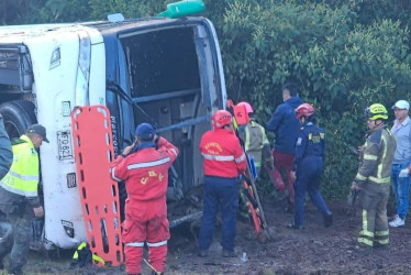 El accidente ocurrió en Moniquirá (Boyacá). El bus cubría la ruta Bogotá-Bucaramanga.