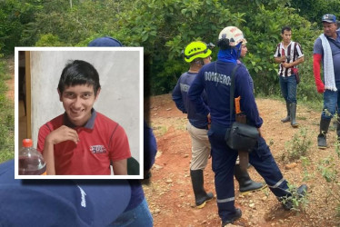 Diego Alejandro Medina, joven desparecido en Norcasia, fue hallado sin vida.