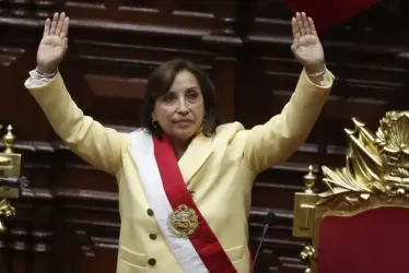 Dina Boluarte, presidenta de Perú.