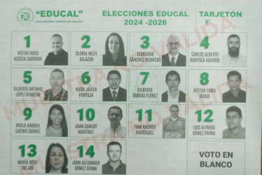 14 planchas buscan llegar a la Junta Directiva del sindicato de maestros de Caldas (Educal). La jornada electoral se cumplirá el viernes.