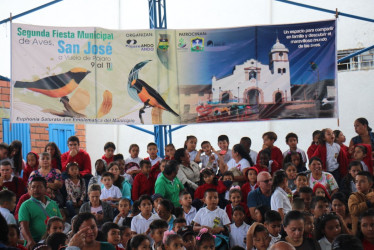 Ayer hubo muestra de proyectos en la I.E. La Libertad, durante la Segunda Fiesta Municipal de las Aves en San José (Caldas).