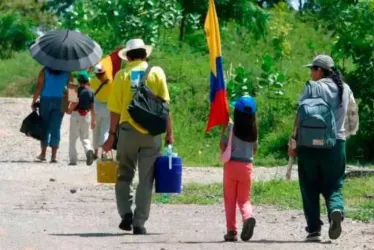 Colombia se mantiene así como uno de los países con más desplazados internos por conflictos en el mundo.