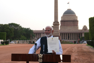 Con su tercer mandato seguido, Narendra Modi iguala el récord de Jawaharlal Nehru, como el primer mandatario de la India con más tiempo en el cargo.