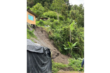 El movimiento de tierra en el sector de Las Marraneras, en el barrio Galán de Manizales. 