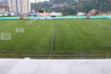 Así luce el estadio de Villamaría, en donde empezará este sábado la XXI Copa Ciudad de Villamaría - Copa Trinche-.
