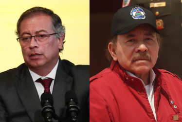 Gustavo Petro, presidente de Colombia, y Daniel Ortega, mandatario de Nicaragua.