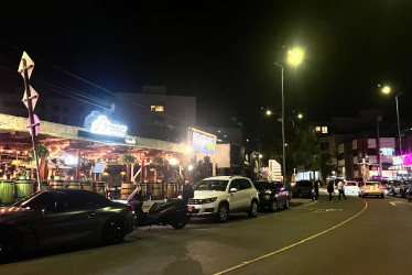 Barrio Milán (Manizales) de noche