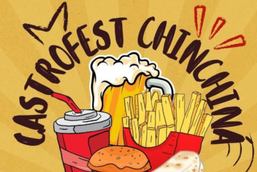 Logo del afiche del Gastro Fest en Chinchiná (Caldas).