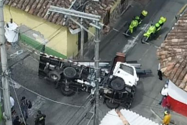 El accidente. Fotos del corresponsal Jorge Iván Castaño.