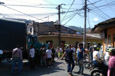 En este lugar fue el accidente.