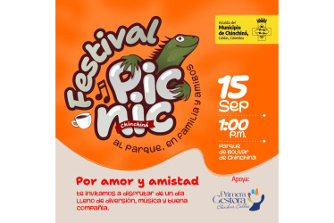 La Alcaldía de Chinchiná prepara para este domingo de Amor y Amistad la celebración de un Festival Picnic al aire libre. Los asistentes compartirán un refrigerio. Es gratis.