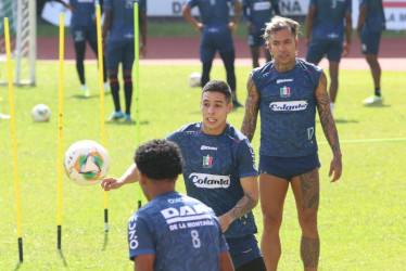 Mateo García y Dayro Moreno, dos jugadores vitales en la campaña del Once Caldas. El equipo recibe hoy al Independiente Medellín en el Palogrande.