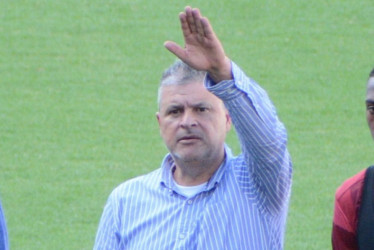 Tulio Mario Castrillón, presidente del Once Caldas y afectado por las amenazas del aficionado.