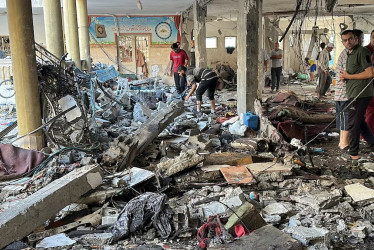 La escuela atacada es el centro de educación Primaria Abu Husein, en Gaza.