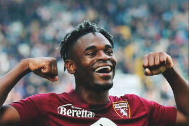 Duván Zapata, capitán del Torino. 