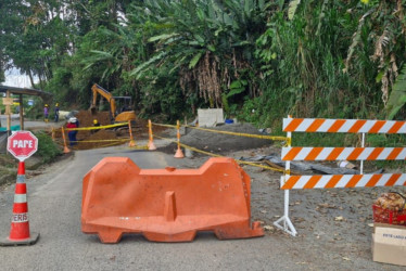 Cierre total de la vía Pereira-Marsella por obras en el sector Ventiaderos