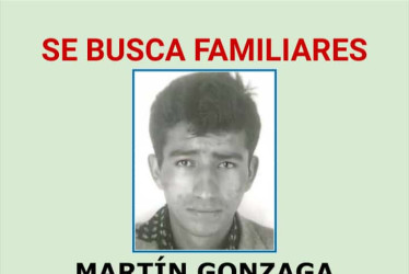 Se requieren los familiares de Martín Gonzaga Arenas Cano en Manizales o Bogotá.