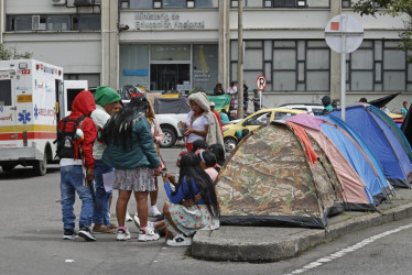 Indigenas Embera Chami de Risaralda vuelven a viajar a Bogotá pidiendo por sus derechos