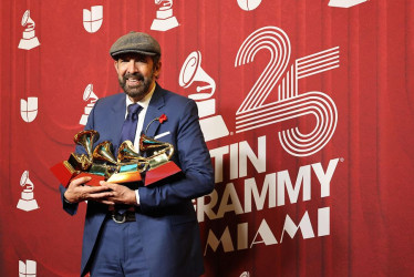 El artista dominicano Juan Luis Guerra, que estará en la próxima Feria de Manizales, se llevó cuatro galardones de los Latin Grammy 2024.