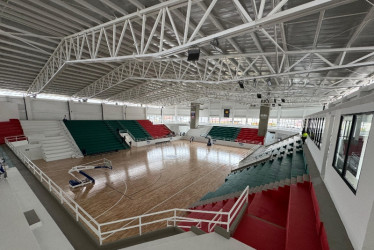 El Coliseo Mayor, que no estuvo listo para los Juegos Nacionales y Paranacionales, será estrenado hoy con el baloncesto de los I Juegos Nacionales Juveniles. Caldas juega a las 7:00 de la noche.