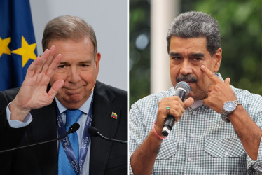 Fotos | EFE | LA PATRIA Edmundo González Urrutia y Nicolás Maduro, las dos caras de la crisis política venezolana.