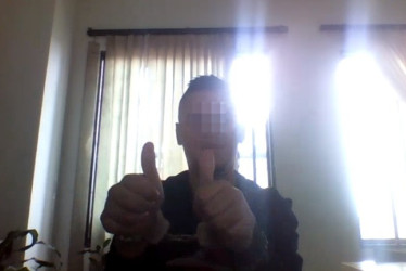 Brayan se despidió feliz luego de oír que lo dejarían libre.