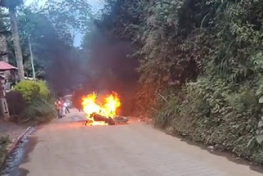 Sitio donde ocurrió el incendio.