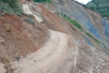 El Brillante, vía entre Pácora y el corregimiento de San Bartolomé