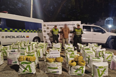 El cargamento incautado está avaluado en $606 millones. Capturaron a un hombre.