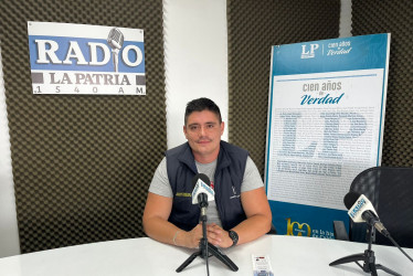 Óscar Rodríguez, técnico operativo de la Secretaría de Medio Ambiente de Manizales. 