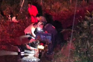 El accidente lo atendió Bomberos. 