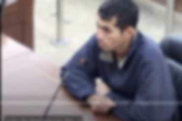 El hombre detenido por intento de robo.